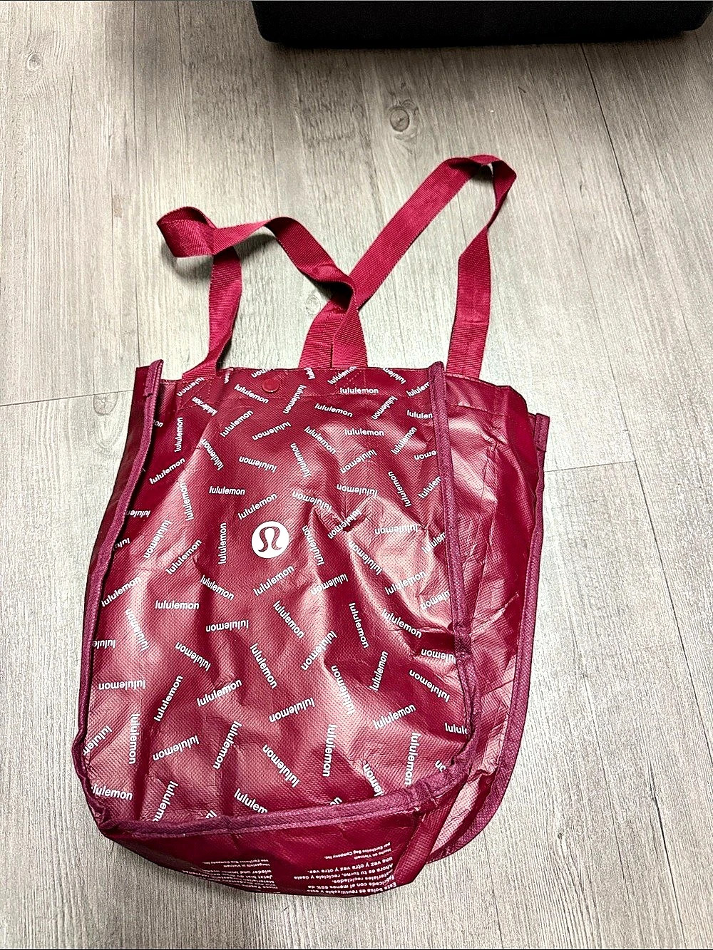 lululemon Reusable Shopping Bag Tote in Red